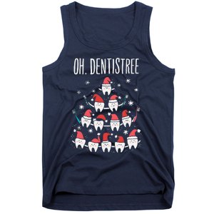 Oh Dentistree Funny Dental Christmas Tooth Hygienist Dentist Tank Top