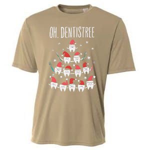 Oh Dentistree Funny Dental Christmas Tooth Hygienist Dentist Cooling Performance Crew T-Shirt