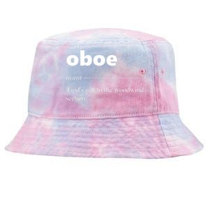 Oboe Definition Funny Gift For Oboist Oboe Lover Tie-Dyed Bucket Hat