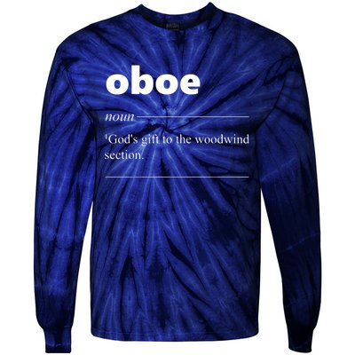 Oboe Definition Funny Gift For Oboist Oboe Lover Tie-Dye Long Sleeve Shirt