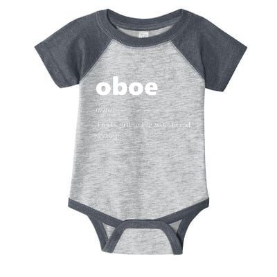 Oboe Definition Funny Gift For Oboist Oboe Lover Infant Baby Jersey Bodysuit