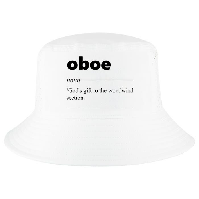 Oboe Definition Funny Gift For Oboist Oboe Lover Cool Comfort Performance Bucket Hat