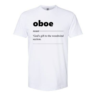 Oboe Definition Funny Gift For Oboist Oboe Lover Softstyle CVC T-Shirt