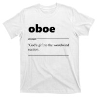 Oboe Definition Funny Gift For Oboist Oboe Lover T-Shirt