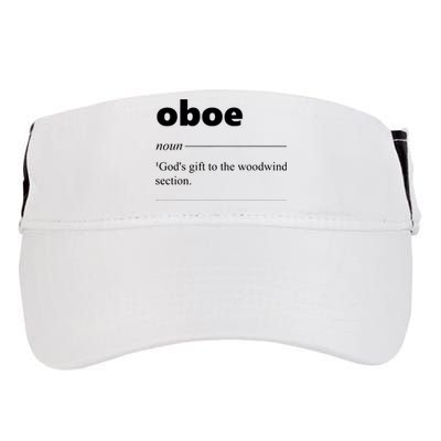 Oboe Definition Funny Gift For Oboist Oboe Lover Adult Drive Performance Visor