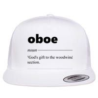 Oboe Definition Funny Gift For Oboist Oboe Lover Flat Bill Trucker Hat