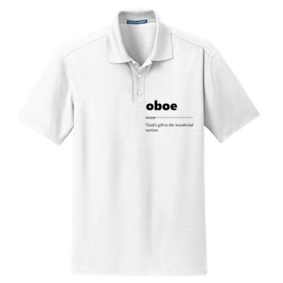 Oboe Definition Funny Gift For Oboist Oboe Lover Dry Zone Grid Polo