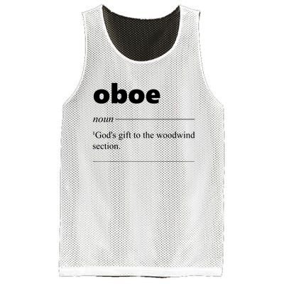 Oboe Definition Funny Gift For Oboist Oboe Lover Mesh Reversible Basketball Jersey Tank