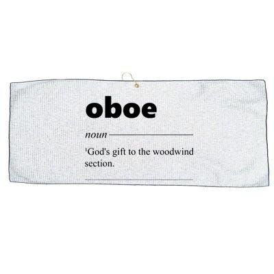 Oboe Definition Funny Gift For Oboist Oboe Lover Large Microfiber Waffle Golf Towel