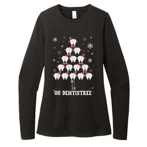 Oh Dentistree Funny Christmas Tree Dental Hygiene Womens CVC Long Sleeve Shirt