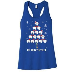 Oh Dentistree Funny Christmas Tree Dental Hygiene Women's Racerback Tank