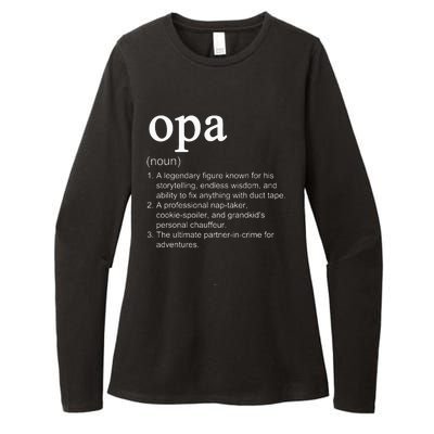 Opa Definition Funny Cool Womens CVC Long Sleeve Shirt