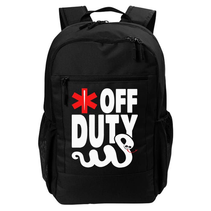 Off Duty Funny EMT EMS Paramedic Backpack