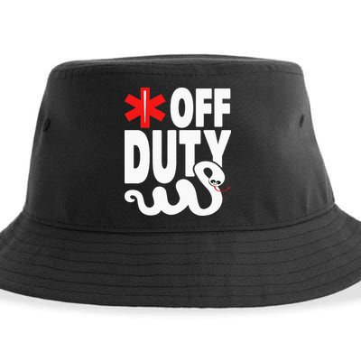 Off Duty Funny EMT EMS Paramedic Sustainable Bucket Hat