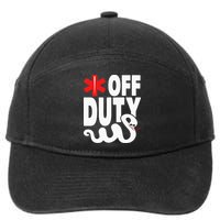 Off Duty Funny EMT EMS Paramedic 7-Panel Snapback Hat