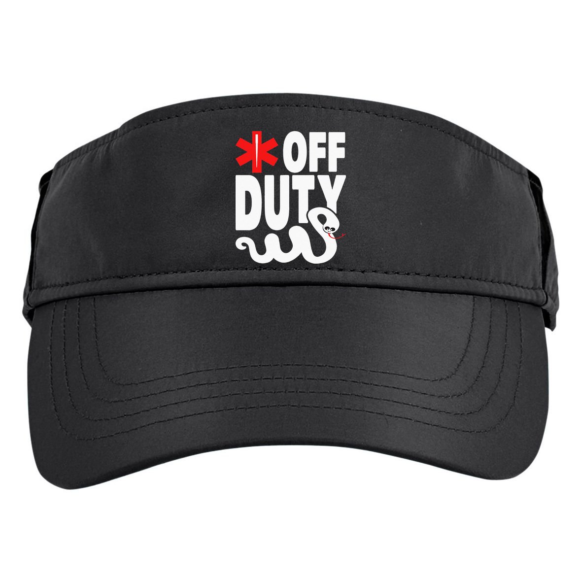 Off Duty Funny EMT EMS Paramedic Adult Drive Performance Visor