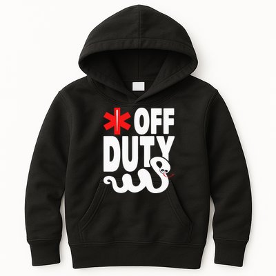 Off Duty Funny EMT EMS Paramedic Kids Hoodie