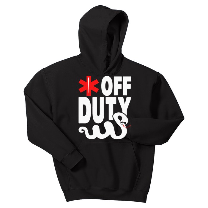 Off Duty Funny EMT EMS Paramedic Kids Hoodie