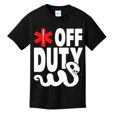 Off Duty Funny EMT EMS Paramedic Kids T-Shirt