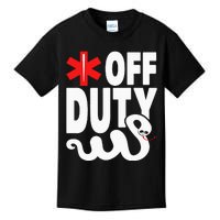 Off Duty Funny EMT EMS Paramedic Kids T-Shirt