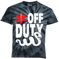 Off Duty Funny EMT EMS Paramedic Kids Tie-Dye T-Shirt