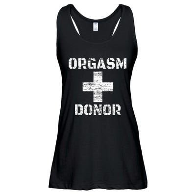 Orgasm Donor Funny Halloween Party Outfit Costume Simple Ladies Essential Flowy Tank