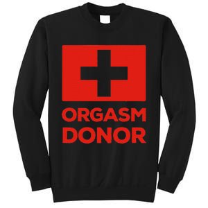 Orgasm Donor Funny Lazy Halloween Costume Sweatshirt