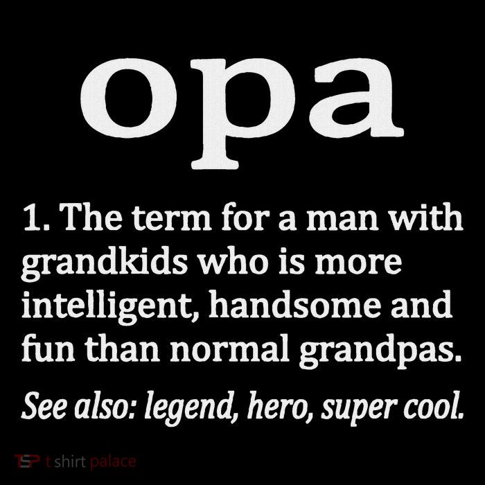 Opa Definition Funny Opa Grandpa Full-Length Apron With Pockets