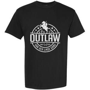 Outlaw DutchS Gang Red Horse & Cowboy Adventure Garment-Dyed Heavyweight T-Shirt