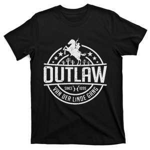 Outlaw DutchS Gang Red Horse & Cowboy Adventure T-Shirt