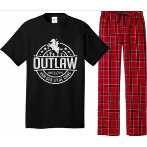 Outlaw DutchS Gang Red Horse & Cowboy Adventure Pajama Set