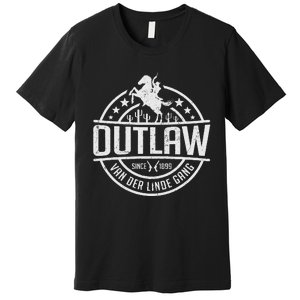 Outlaw DutchS Gang Red Horse & Cowboy Adventure Premium T-Shirt