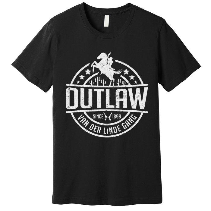 Outlaw DutchS Gang Red Horse & Cowboy Adventure Premium T-Shirt