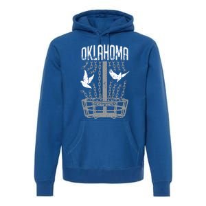 Oklahoma Disc Golf Player Breaking Chains Birdie Cute Gift Premium Hoodie