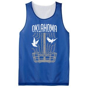 Oklahoma Disc Golf Player Breaking Chains Birdie Cute Gift Mesh Reversible Basketball Jersey Tank