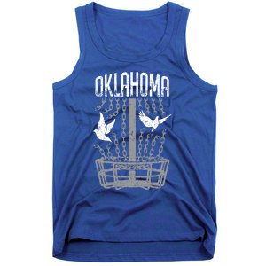 Oklahoma Disc Golf Player Breaking Chains Birdie Cute Gift Tank Top