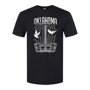 Oklahoma Disc Golf Player Breaking Chains Birdie Cute Gift Softstyle CVC T-Shirt