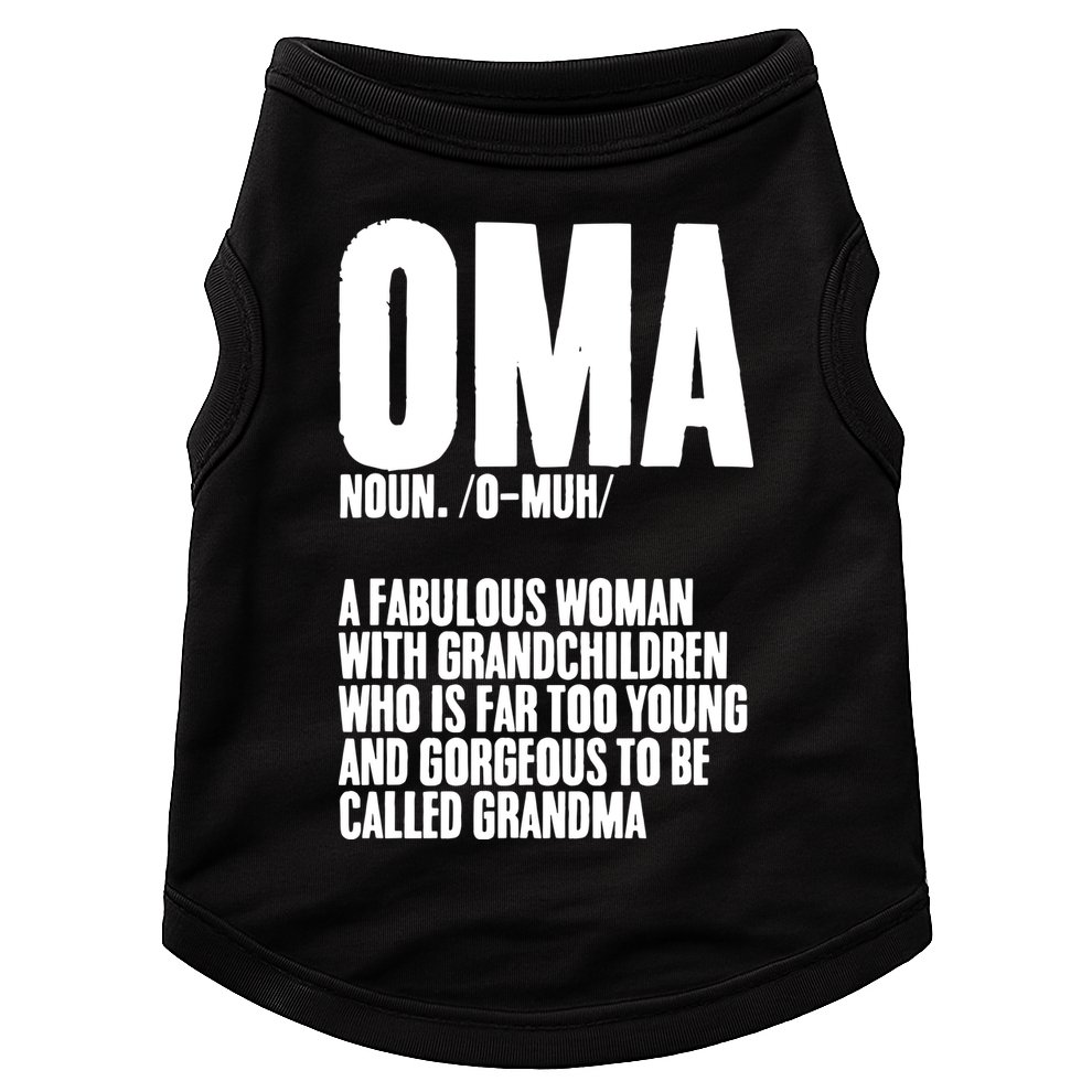 Oma Deutschland Germany Grandmother Grandparents Day Doggie Tank