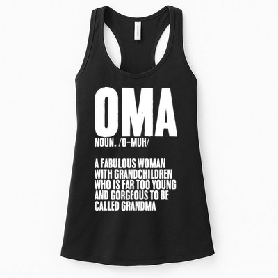 Oma Deutschland Germany Grandmother Grandparents Day Womens Tank Top