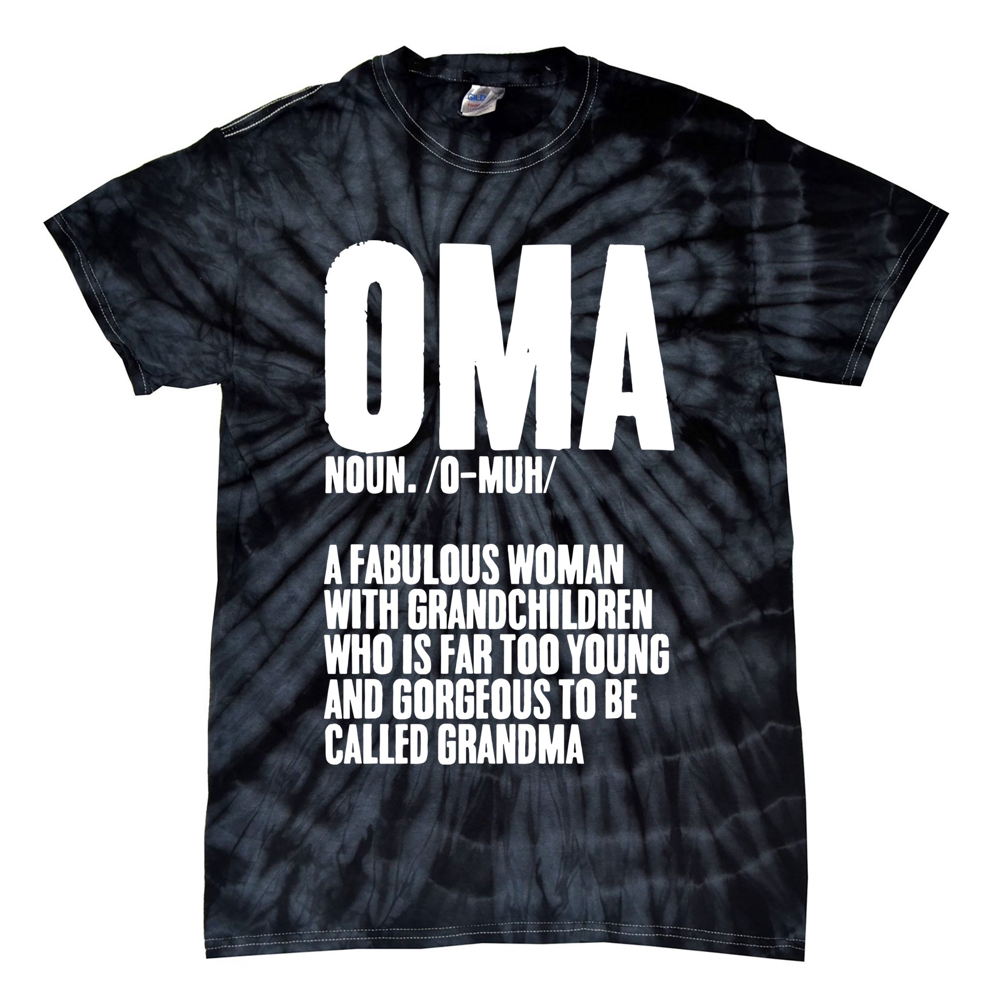 Oma Deutschland Germany Grandmother Grandparents Day Tie-Dye T-Shirt