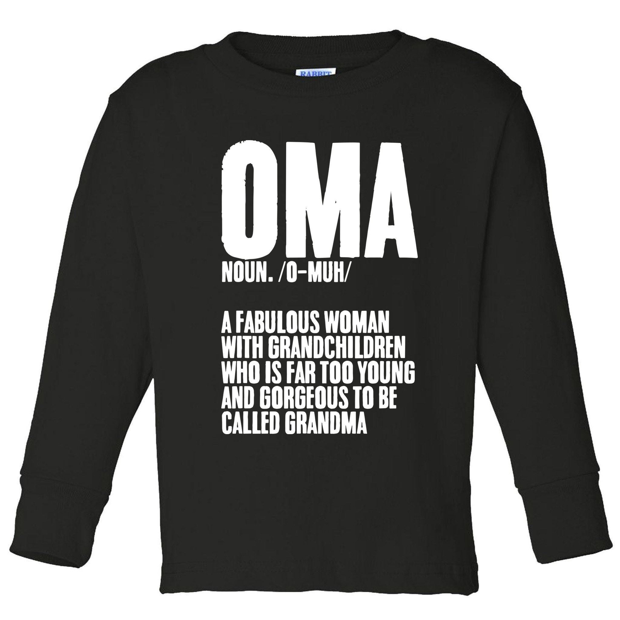 Oma Deutschland Germany Grandmother Grandparents Day Toddler Long Sleeve Shirt
