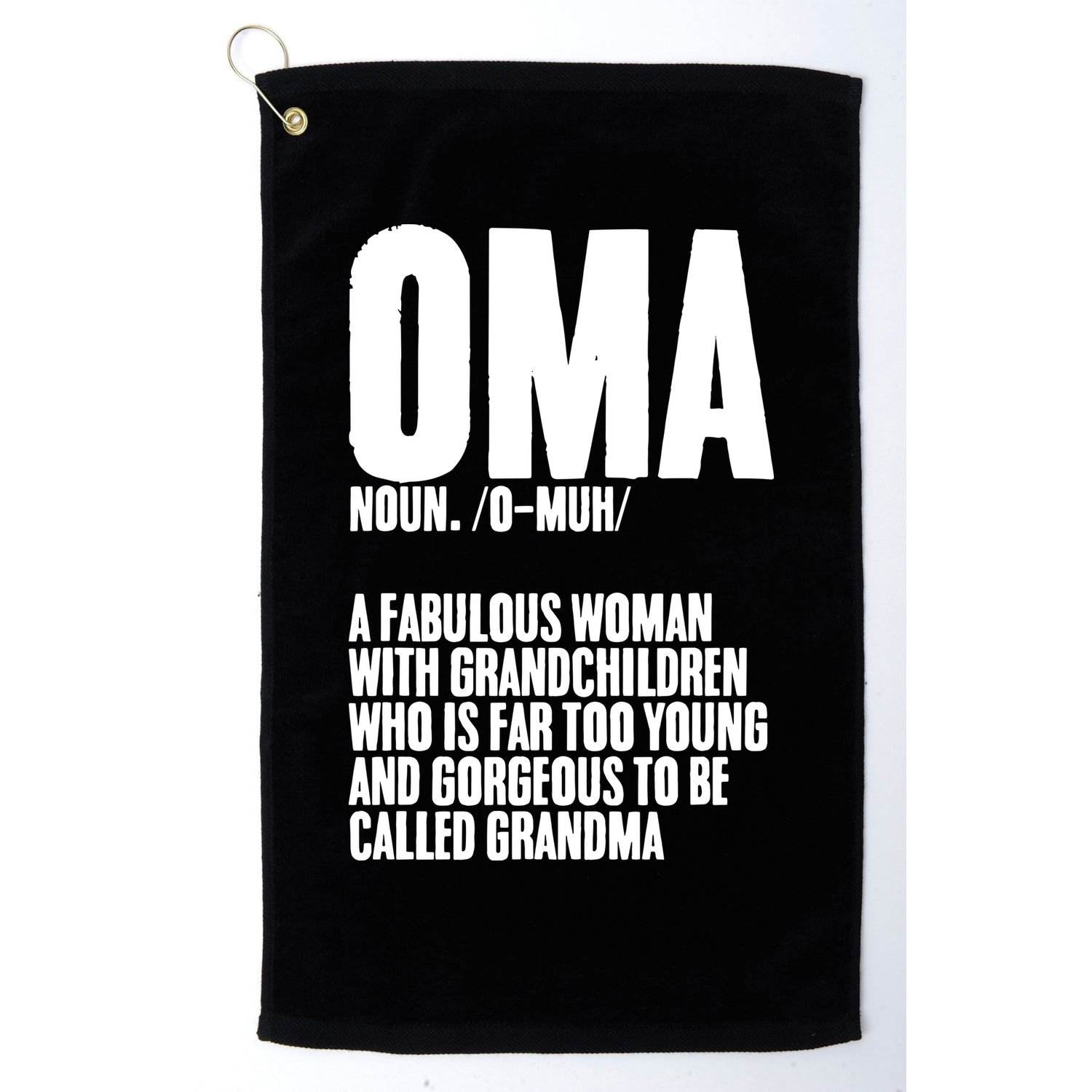 Oma Deutschland Germany Grandmother Grandparents Day Golf Towel