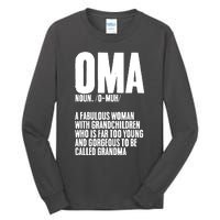 Oma Deutschland Germany Grandmother Grandparents Day Tall Long Sleeve T-Shirt