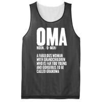 Oma Deutschland Germany Grandmother Grandparents Day Mesh Reversible Basketball Jersey Tank