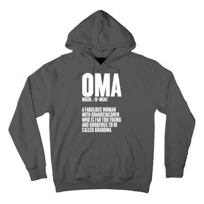 Oma Deutschland Germany Grandmother Grandparents Day Tall Hoodie