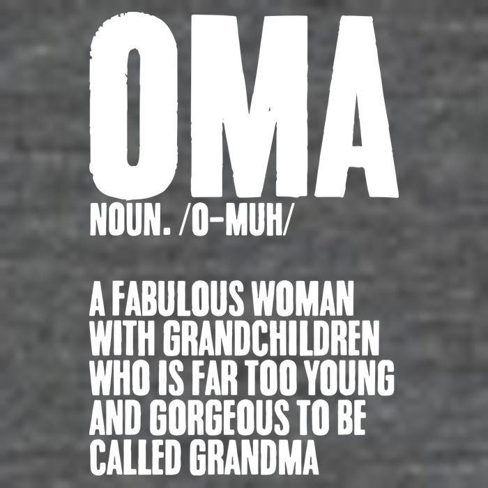 Oma Deutschland Germany Grandmother Grandparents Day Tall Hoodie