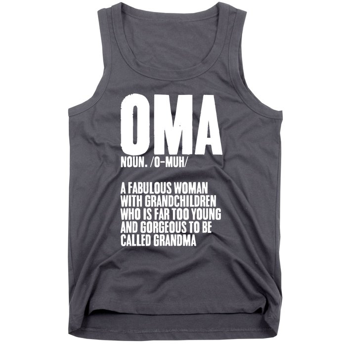 Oma Deutschland Germany Grandmother Grandparents Day Tank Top