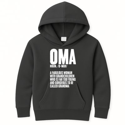 Oma Deutschland Germany Grandmother Grandparents Day Kids Hoodie