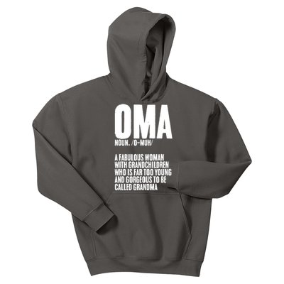 Oma Deutschland Germany Grandmother Grandparents Day Kids Hoodie