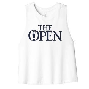 Open De Golf Britannique Women's Racerback Cropped Tank